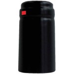 Schrumpfkapsel Vinilux (PVC) Ø 30.5 x 55 mm, schwarz  100 Stk.