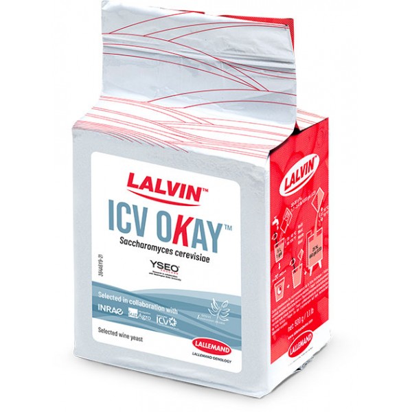 Lalvin ICV OKAY, 0.5 kg Trocken-Reinzuchthefe frische Aromen, LOW SO2