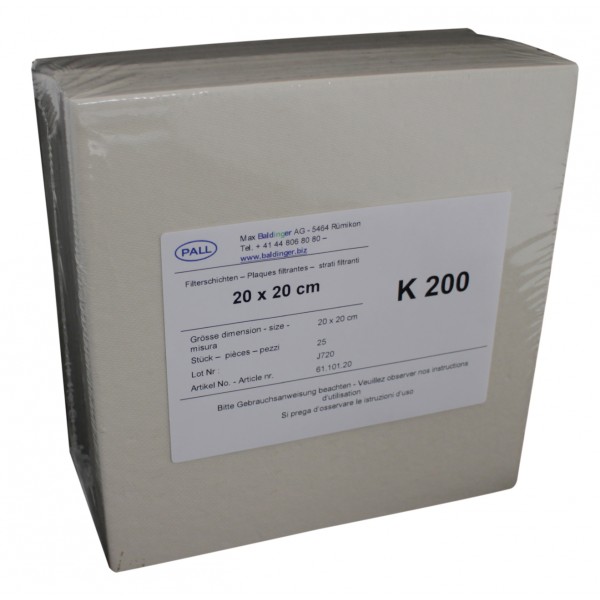 Seitz K 200 20/20 cm Filterschichten