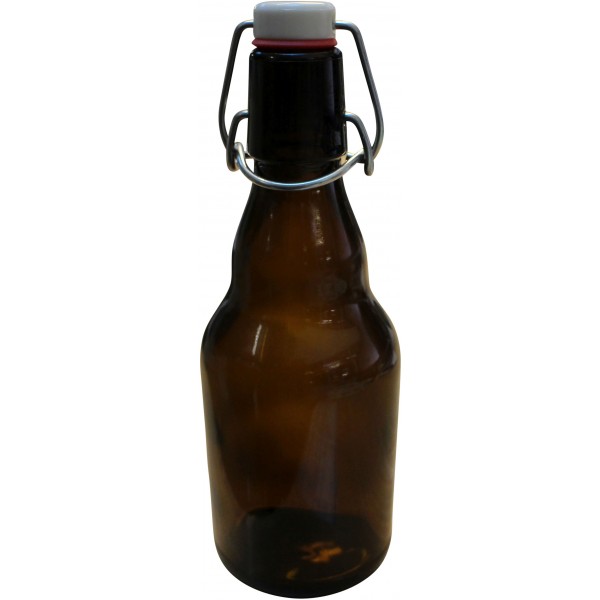 Bierflaschen Steinie LM, MW 33 cl braun / Bügelflasche 10 Stk. in Folie geschrumpft