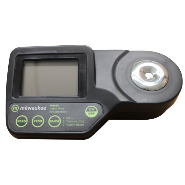 Refraktometer Digital+Koffer MILWAUKEE MA885 0 - 230° Oe / 0 - 50 % Brix