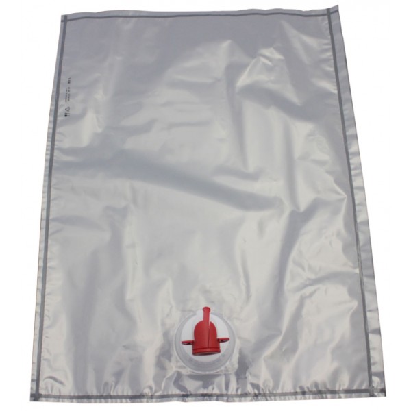 10 l Beutel Bag-in-Box transparent / Vitop mittig 