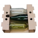 Postversandverpackung VinoPac braun für 3 Flaschen 7 dl - 1 L