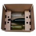 Postversandverpackung VinoPac braun für 3 Flaschen 7 dl - 1 L