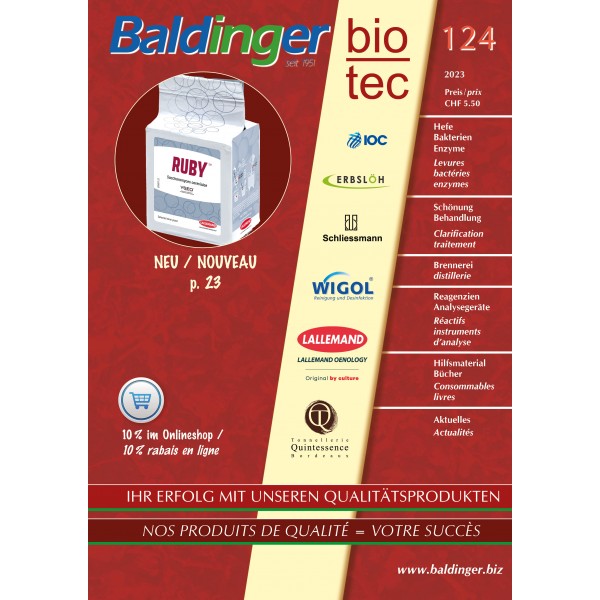 Katalog Baldinger No 124 Verbrauchsmaterial im Herbst 2023