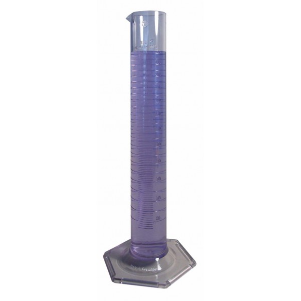 Messzylinder 250 ml 325 mm, Teilung 2 ml Plexiglas