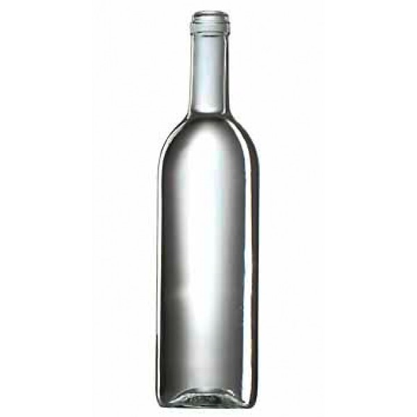 Bordeaux-Flasche 75 cl Bandmündung, Farbe weiss SAP 22022