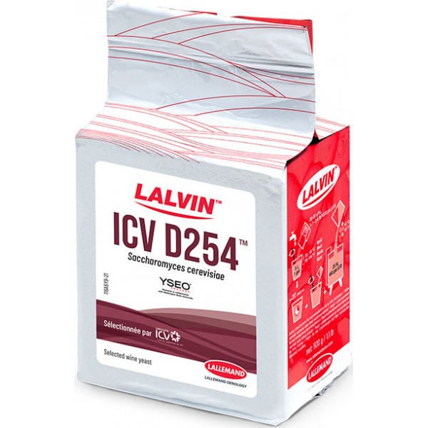 LALVIN ICV/D254, 0.5 kg Trocken-Reinzuchthefe Dosierung 20 - 40 g / hl