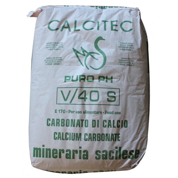 Calciumcarbonat  CaCO3 E 170, 25 kg Sack 