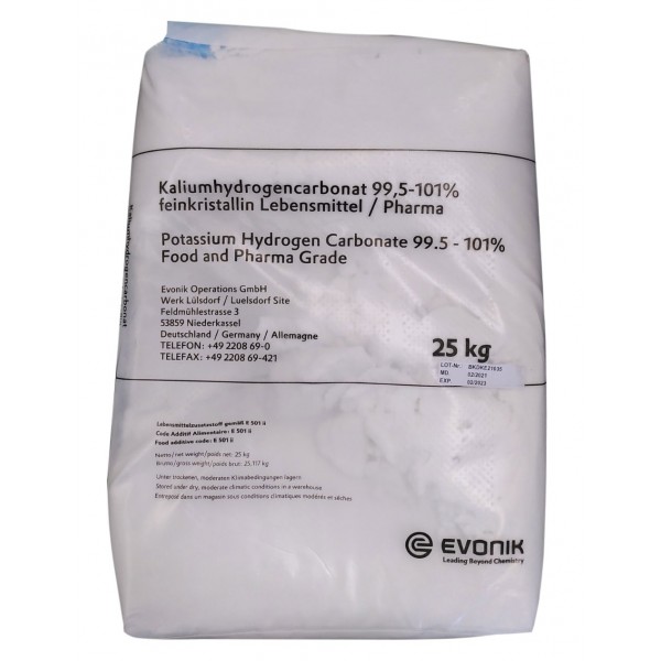 Kaliumhydrogencarbonat KHCO3, E 501 II 25 kg Sack