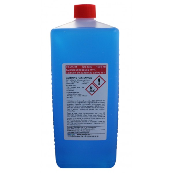 Kupfersulfatlösung 10% Flasche 1.000 ml UN3082, ADR III