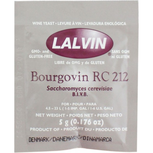 LALVIN RC 212, 5 g Trocken-Reinzuchthefe (für 20 Liter)
