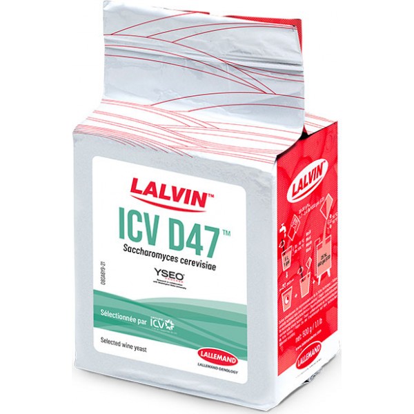 LALVIN ICV/D47, 0.5 kg Trocken-Reinzuchthefe Dosierung: 20-30 g / hl
