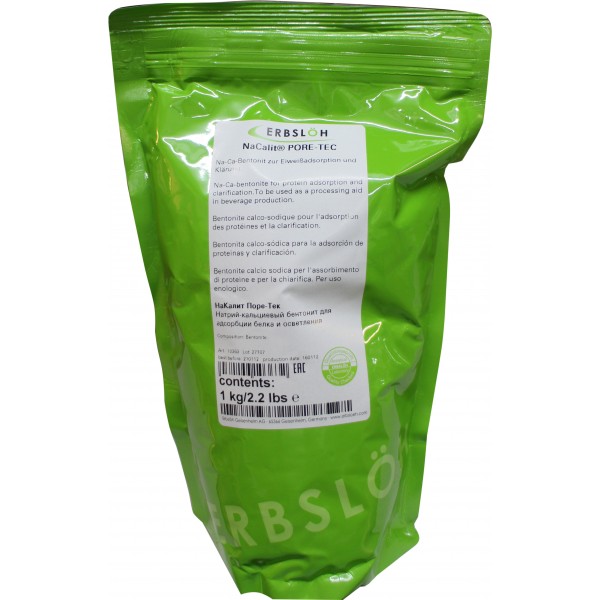 NaCalit® PORE-TEC Bentonit, Packung 1 kg 