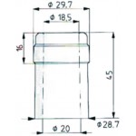 Schrumpfkapsel Vinilux (PVC) Ø 30.5 x 55 mm bordeaux 2 GS 5.880 Stk./Karton